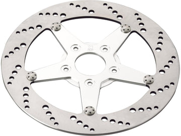 Harley Davidson Sportster [1986-1999]-drilled brake disc aluminum stainless steel