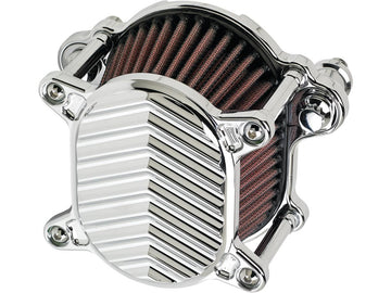 Harley Davidson Dyna [1999-2017]-Omega V-FIN Air Filter Chrom