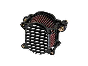 Harley Davidson Sportster [2007-2020]-Omega ribbed air filter black