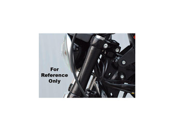 Harley Davidson Dyna [2006-2017]-curved upper fork lid chrome - 0
