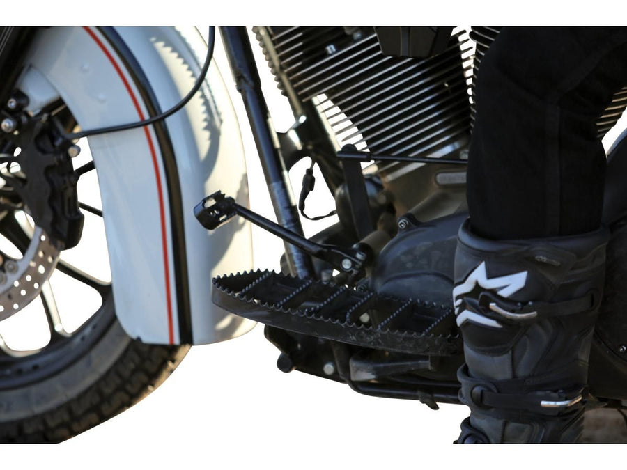 Harley Davidson Touring [1985-2025]-MX-Style Free Board black powder-coated ...