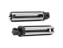 Harley Davidson Sportster [1991-2020]-10-gauge footrests black anodized-1