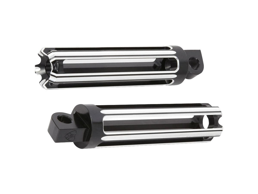 Harley Davidson Sportster [1991-2020]-10-gauge footrests black anodized