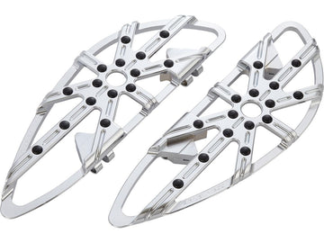Harley Davidson Touring [1985-2025]-10-gauge driver's footrest chrome