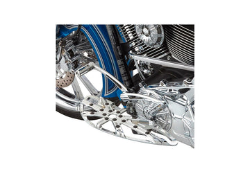 Harley Davidson Touring [1985-2025]-10-gauge driver's footrest chrome - 0