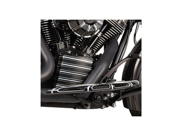 Harley Davidson Touring [1985-2025]-10-gauge driver footrest black, anodized - 0