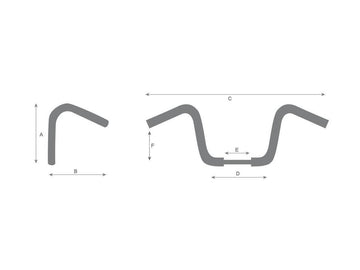 Harley Davidson Sportster [1986-2016]-12 Bad Ape Hanger Lenker not noticed 3-hole - 0