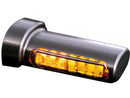 Harley Davidson Softail [1993-2024]-Winglet Led Blinker Black Anodized Rauch Led-4