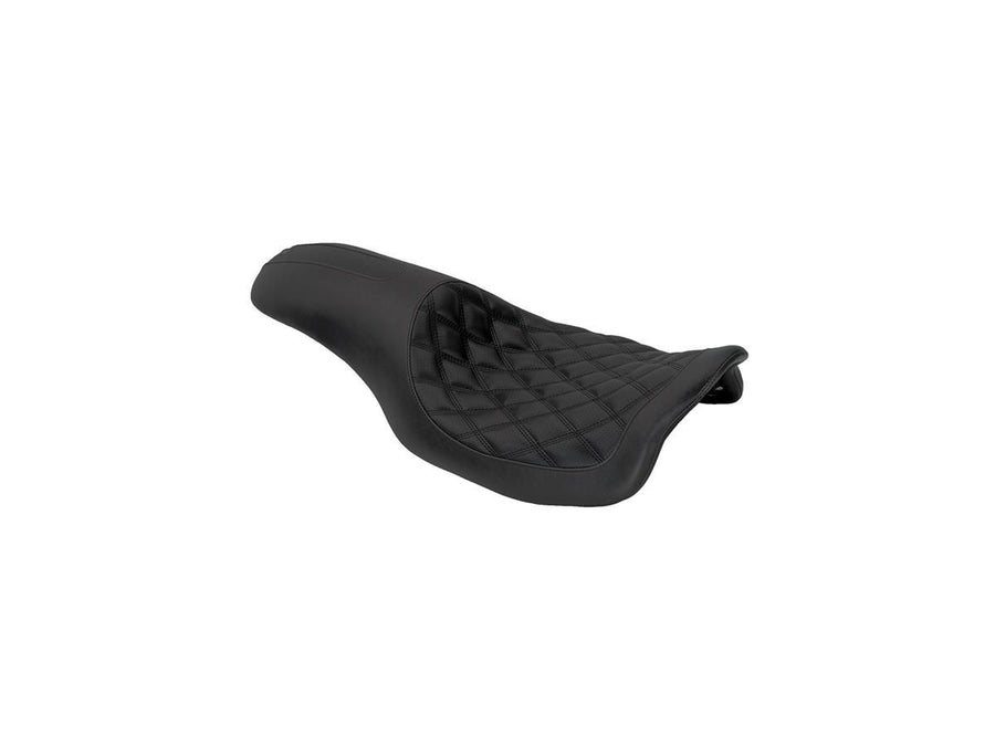 Harley Davidson Touring [2008-2025]-2-up boss diamond seat black vinyl