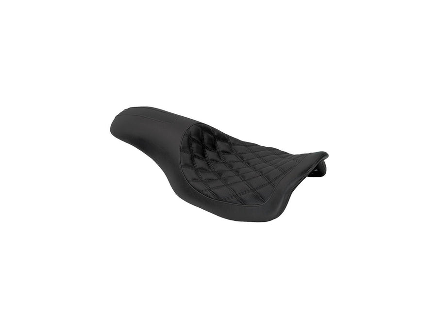 Harley Davidson Touring [2008-2025]-2-up boss diamond seat black vinyl