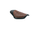 Harley Davidson Sportster [2010-2020]-Bob Job Enzo Horizontal Seat Brown Vinyl-1