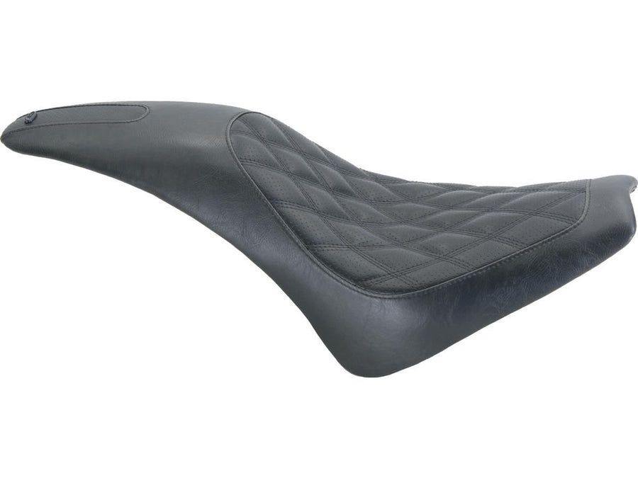 Harley Davidson Scout [2015-2024]-2-up boss diamond seat black vinyl
