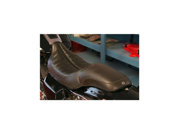 Harley Davidson Touring [2008-2025]-FL SoloSitz smooth passenger socius pads black vinyl - 0