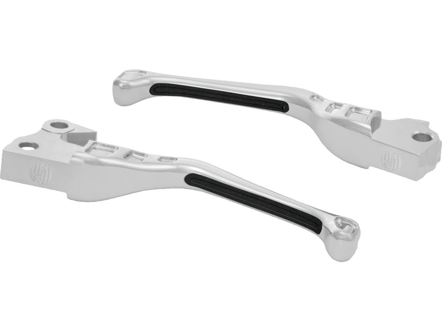 Harley Davidson Touring [2014-2016]-Avenger hand lever replacement with insert chrome