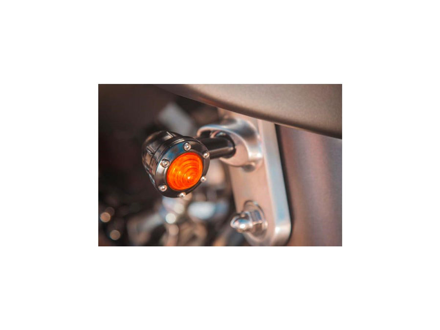 Harley Davidson - Tracker Led Blinker Black Slow Bank -colored LED