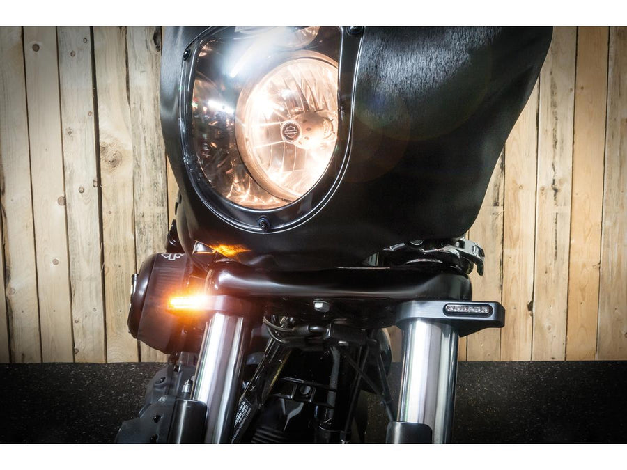Harley Davidson MM FORK Tubes [1947-1949]-ZC-Line Classic Led Blinker Black