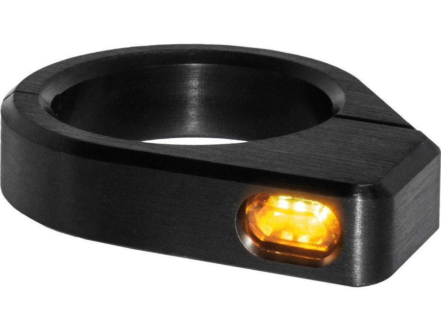 Harley Davidson MM FORK Tubes [1954-1956]-ZC-Line Micro LED Blinker Black