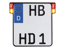 Harley Davidson-All-Inn 2.0 license plate holder base plate with-5