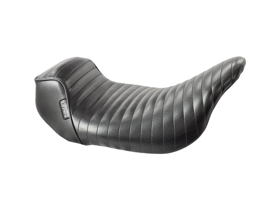 Harley Davidson Touring [2008-2025]-pinion folded seam seat black vinyl
