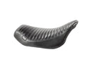 Harley Davidson Touring [2008-2025]-Streaker seat with folded seams black vinyl-3