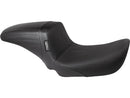 Harley Davidson Dyna [2006-2017]-Kickflip seat basket wave black vinyl-3