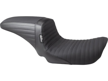 Harley Davidson Dyna [2006-2017]-Kickflip seat folded seam handle handle black