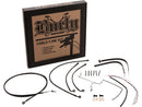 Harley Davidson Fltruse [2015-2016]-16 "Gorilla bar cable set black vinyl ABS-3