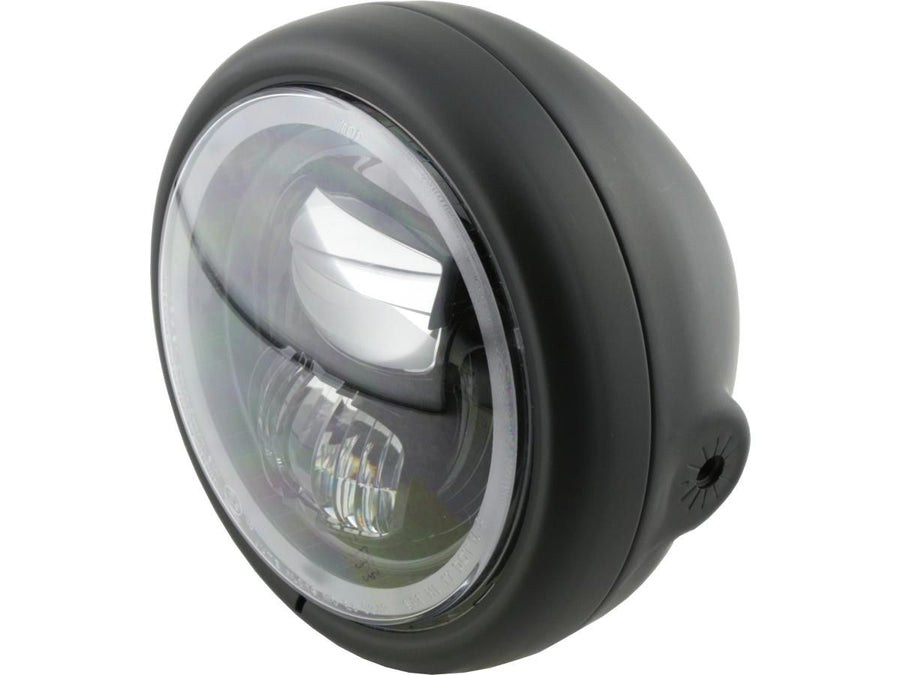 Harley Davidson - Pecos Type 7 5 3/4 "Headlight black powder -coated LED
