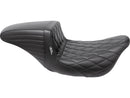 Harley Davidson Touring [2008-2025]-Kickflip Seat Diamond Spice Black Vinyl-3
