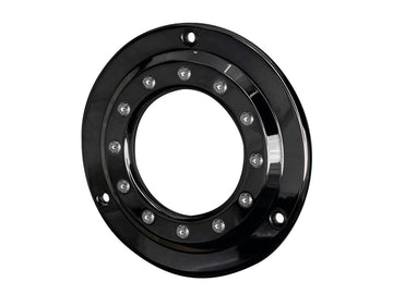 Harley Davidson FX Model [1985-1994]-Purhole derby cover 3-hole shine black black