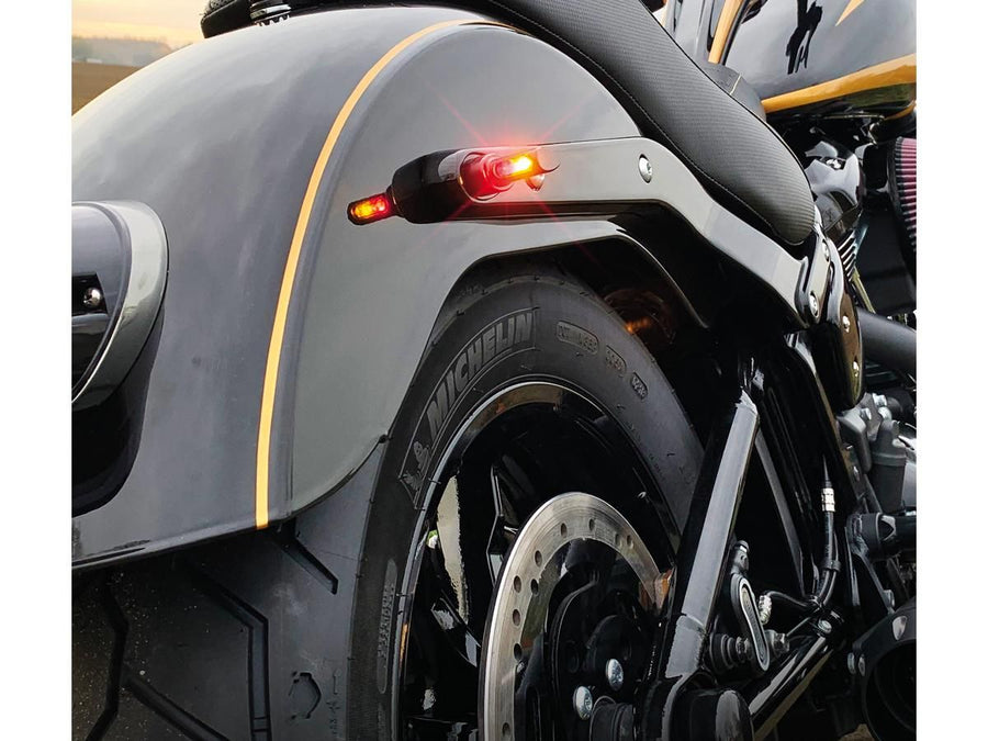 Harley Davidson Softail [1993-2024]-Winglet Micro Led Blinker Black Anodized