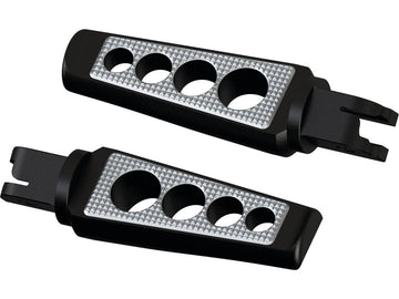 Harley Davidson Softail [2018-2025]-drilled driver's footrests with contrast cut