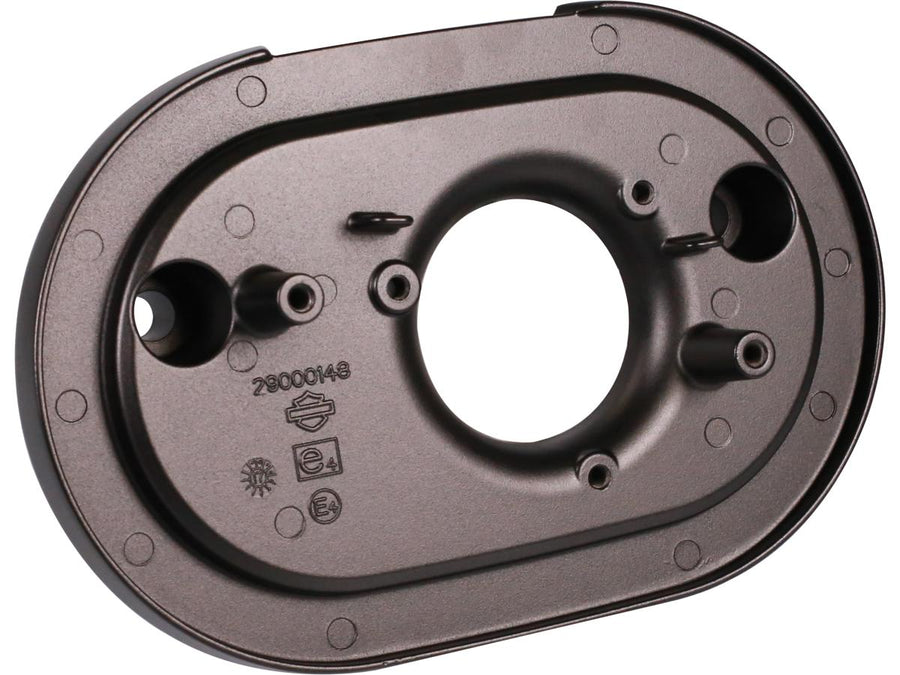 Harley Davidson - oval air filter box base plate black