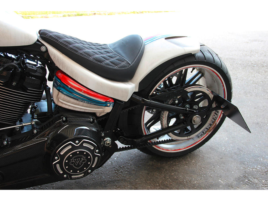Harley Davidson FLSL [2018-2021]-racing side cladding slit black gloss
