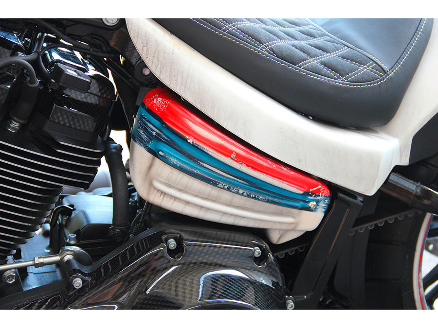 Harley Davidson FLSL [2018-2021]-racing side cladding slit black gloss