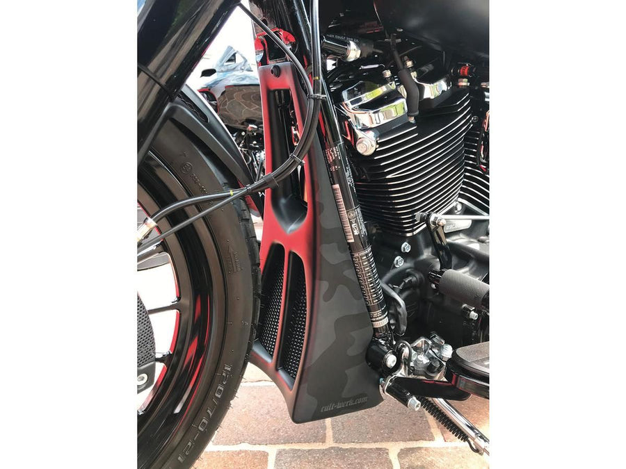 Harley Davidson Touring [2017-2025]-Custom Chin disguise shine black black