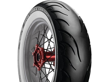 Harley Davidson-Cobra Chrom tires 140/90 B-16 77H TL reinforced white wall - 0
