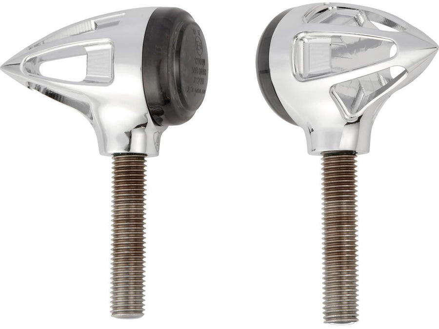 Harley Davidson - tear shape turn signal -colored LED's chrome, smoke