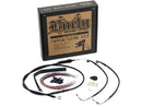 Harley Davidson Sportster [2014-2020]-Clubman Bar Cable Set Black Vinyl ABS ...-1