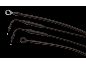Harley Davidson Sportster [2014-2020]-Clubman Bar Cable Set Black Vinyl ABS ... - 0