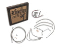 Harley Davidson Flhtc [1997-1999]-15 "excavator bar cable set stainless steel clear ...-4