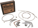 Harley Davidson FLDE [2018-2020]-18 "Gorilla bar cable set made of stainless steel with clearer-1