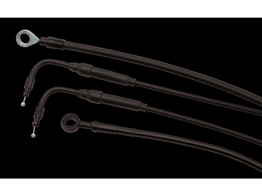 Harley Davidson FLSB [2018-2024]-14 "T-bar cable set black vinyl ABS