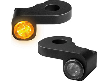 Harley Davidson FXSBSE [2013-2014]-Nano Series Led Blinker Black Anodized Rauch - 0