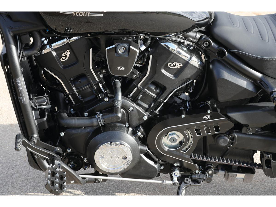 Harley Davidson Indian Scout [2025-2025]-Outer chain wheel cover black