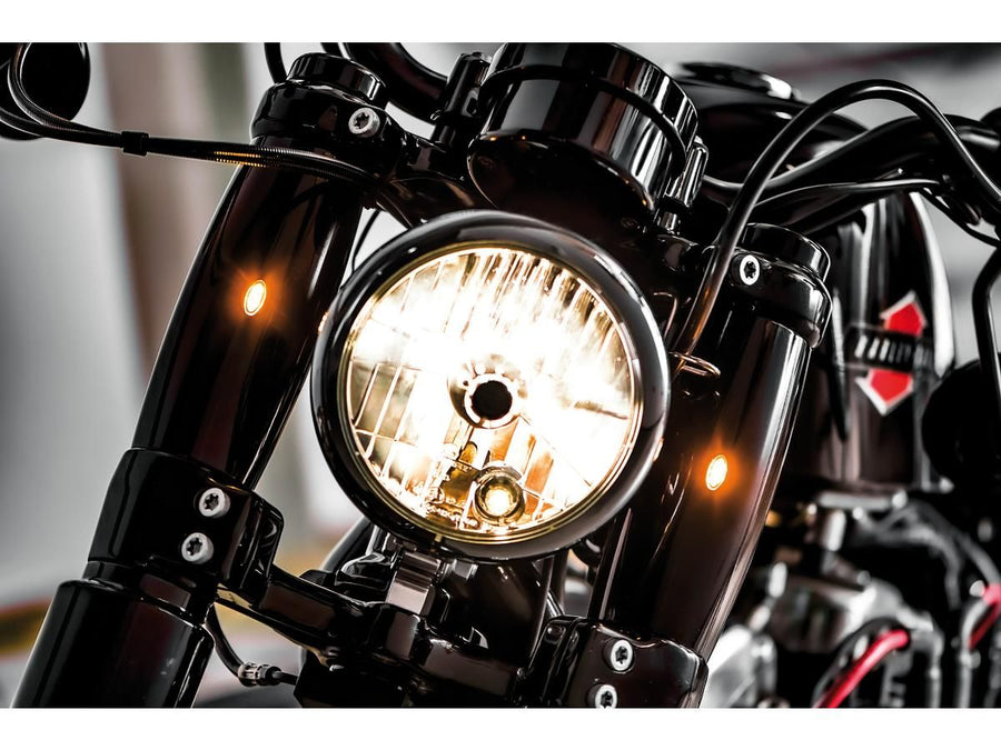 Harley Davidson XL1200X [2016-2020]-Athene fork tube covers at the top