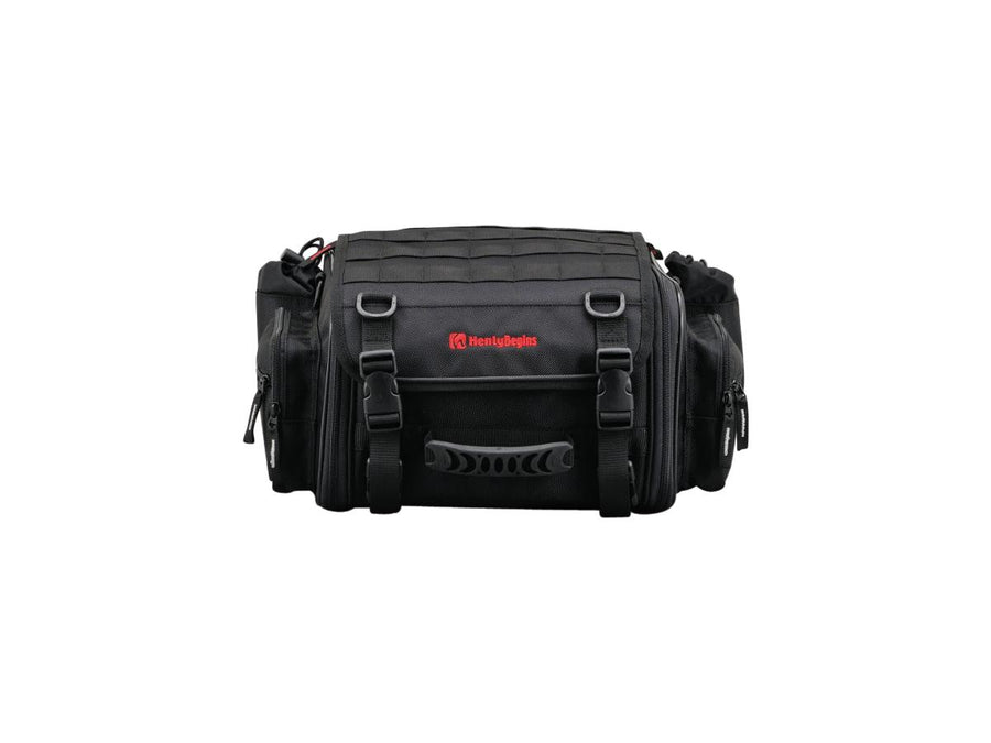 Harley Davidson - expandable seat pocket with variable volume of 20 - 26 l black
