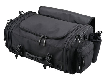Harley Davidson - expandable seat pocket with variable volume of 33 - 42 l black