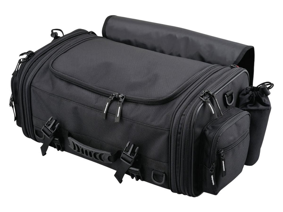 Harley Davidson - expandable seat pocket with variable volume of 33 - 42 l black