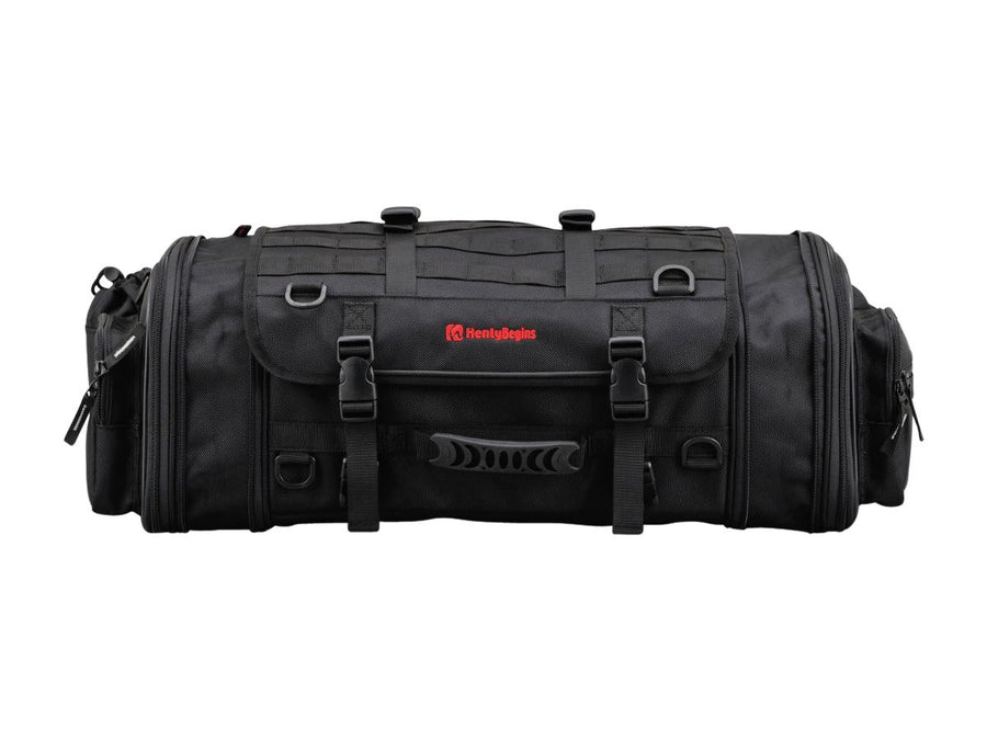 Harley Davidson - expandable seat pocket with variable volume of 33 - 42 l black